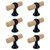 T Tulead Wooden Cabinet Pull Knobs Drawer Pull Handle Knobs Single Hole Furniture Hardware Handle Pulls 1.14-inch Height, 6PCS with Screws
