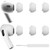 SIXFU 3 Pairs Ear Tips Compatible with AirPods Pro/AirPod Pro 2 Earbud Tip with AirPods Cleaner Brush, Replacement Tips with Active Noise Reduction Hole (M)