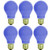 Sunlite 60A/B/6PK Incandescent Blue A19 60W Light Bulbs with Medium E26 Base (6 Pack)