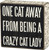 Primitives by Kathy 23607 Box Sign, 5-Inch Square, Crazy Cat Lady