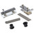 Rok Hardware Glass Door Pivot Hinge for Free Swinging Glass, Chrome