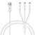 GELRHONR Micro USB Splitter Cable,3 in 1 USB 2.0 A Male to Three Micro USB Male Charging Cord Multi Micro USB Data Sync Adapter Cable Split Micro USB Connection Wire (White-1m-3 Mrico)