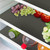 8 Pcs Refrigerator Liners Mats Washable, Refrigerator Mats Liner Waterproof Oilproof, Shinywear Fridge Liners for Shelves, Cover Pads for Freezer Glass Shelf Cupboard Cabinet Drawer (8 Black)