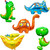 Dinosaur Balloons Dinosaur Birthday Party Supplies 5pcs Large Dinosaur Foil Balloons Aluminum Mylar Helium Jungle Balloons or Baby Shower Jungle Jurassic Dinosaur Themed Birthday Party