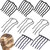 8 Pieces Hair Side Combs, Metal Hair Fork Clip Hair Pins for Buns Hair Updo U-Shape Hair Sticks for Women Hair Styling Tool Accessories
