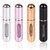 KAYZON Travel Mini Perfume Refillable Atomizer Container, Portable Perfume Spray Bottle, Travel Perfume Scent Pump Case Fragrance Empty Spray Bottle for Traveling and Outgoing (4 Pack, 5ml)
