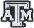 Rico Industries NCAA Texas A&M Aggies Chrome Finished Auto Emblem 3D Sticker , Silver