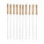 plplaaoo Shish Kabob Skewers, 10pcs Kabob Skewers, Reusable Metal Skewers for Grilling,Stainless Steel Skewers with Wooden Handle,Kebab Sticks for Outdoor Camping BBQ Meat Grilling