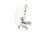 Monkey Charm, Monkey Bracelet Charm, Cute Monkey zipper pull, Chimpanzee Clip on Charm (Ancient Silver)