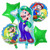 LOVSONG 5 PCS Birthday Party Balloons - LARGE Mario Bros Balloons Luigi Balloons Video Game Decorations (Luigi)