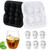 Skull Ice Cube Silicone Mold, 3D Large Skull Ice Cube Mold, Ice Cube Tray with Lid, Freezer Ice Ball Maker for Whiskey, Champagne, Cocktails, Beers, Drinks