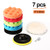 Polishing Pads, PullPritt 7Pcs 5" Sponge Polishing kit with M14 Drill Adapter, include 5 Sponge Polisher Pads and 1 Woolen Buffing Pad for Car Sanding, Polishing, Waxing, Sealing Glaze
