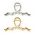2 PCS Metal Large Hair Claw Clips for Thick Hair Big Non-Slip Hair Catch Barrette Jaw Clamp, Strong Hold Claw Barrettes for Long Hair Metal Hair Styling Accessories for Women Girls (Style 3)