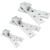 Door Pivot Hinge SQXBK 2PCS 360 Degree Rotation Hidden Stainless Steel Door Pivot Hinges, Concealing Door Hinge, 75x18mm