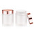 2 Pack 100g/3.4oz Frosted Glass Cream Jar Empty Cosmetic Container With Inner Liners Refillable Travel Cosmetic Sample Jar Pot For Lotion Cream Powder Lip Balm Eyeshadow