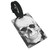 Rose Skull Luggage Tag Travel Suitcase Labels Name ID Tags Business Card Holder Baggage Label for Women Men