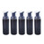 GSHLLO 5 Pcs 60ml Plastic Foam Dispenser Bottle Empty Foaming Pump Bottles Refillable Hand Soap Shampoo Bottle Travel Cosmetics Makeup Containers Black