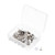 PATIKIL Reflective Tack, 50 Pcs Trail Marking Tacks Metal Hiking Markers Glow Tacks for Hiking, Hunting, Camping, Grey