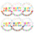 Anwyll Happy Birthday Stickers, Birthday Party Favors Present Stickers, 120 Pcs 2 Inch Circle Gift Stickers, Self-Adhesive Seals Labels for Adults Kid, Birthday, Gift Bags, Gift Wrapping, Envelope