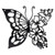 EZ4ENCE Butterfly Decoration Wall Art Boho Wall Home Decor Hanging Appearance Wall Decor Metal Hanging Butterfly Decor Flower Wall Art for Bedroom Living Room Home Wall,Black(Large)