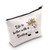 MNIGIU Funny Donkey Cosmetic Makeup Bag Donkey Lover Gift Life Is Better With A Donkey Zipper Pouch Travel Bag (donkey bag)