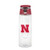 NCAA Nebraska Cornhuskers 20oz Plastic Infuser Sport Bottle