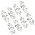 DOITOOL 8pcs Flip Hinges for Table Sewing Machine Hinge Flip Hinge Kitchen Cabinet Hinges 180 Degree Hinge Small Hinge Table Hinge Bracket Folding Table Hinges Heavy Duty Heavy Duty Hinge