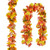 Artiflr 2 Pack Fall Garland Maple Leaf Clearance, Hanging Vine Garland Artificial Autumn Foliage Garland Thanksgiving Decor for Home Wedding Fireplace Party Christmas (Orange)