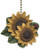 Clementine Designs Sunflower Ladybug Floral Kitchen Ceiling Fan or Light Pull