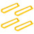 Antrader Finger Edge Pull Concealed Handle,5.04"(128mm) Hole Centers Drawer Pull,Zinc Alloy Cabinet Handle with Screws,4-Pack,Yellow
