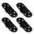 Litoexpe Black Butler Tray Hinge, Zinc Alloy Folding Table Hinges 3.1"x1.2", 4pcs Flip Top Hinge with Mounting Screws for Folding Tables Furniture Accessories