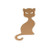 Artemio Halloween Cat MDF Stand 15 cm x 10 cm