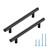JOY DECOR 10 Pack 7.38 Inch Cabinet Pulls with 5 Inch Hole Center Stainless Steel Kitchen Cabinet Handles Matte Black Drawer Pulls Kitchen Cabinet Hardware for Cabinets Cupboard,Drawer,Wardrobe