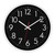 Lumuasky Black Wall Clock 12 Inch Silent Non-Ticking Decorative Battery Operated Analog Clocks for Living Room Bedroom School Office-Easy to Read