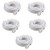 Yohii 5Pcs Telephone Male to Male RJ11 Plug Adapter Cable 10 Foot Long for Landline Telephone White
