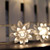 ER CHEN(TM) Battery Operated Indoor and Outdoor 60 LED Lotus Flower Fairy Lights on 22ft PVC String with Timer,for Chrismas, Party, Wedding, Patio, Garden Decor(Warm White)