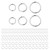 Sterling Silver Jump Rings for Jewelry Making 4mm 5mm 6mm 925 Sterling Silver Open Jump Rings for DIY?60 PCS?