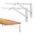 Bloazzup Folding Shelf Brackets Heavy Duty Shelf Bracket 10 Inch DIY Wall Mounted White Shelf Brackets Collapsible Space Saving for Table Work Bench?2 Pack