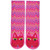 Laurel Burch Women's Single Pack Friendly Animal Slipper Socks, Fuchsia Cat,9-11