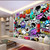 Custom Size Wall Murals,Colorful Graffiti?Removable Peel and Stick Self-Adhesive Wall Murals Large Photo Wallpaper