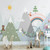 Custom Size Wall Murals,Cartoon Rainbow Valley Animal?Removable Peel and Stick Self-Adhesive Wall Murals Large Photo Wallpaper