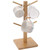 olelo Bamboo Mug Holder Stand,Countertop Coffee Mug Tree with 6 Hooks,Mug Rack & Tea Cup Organizer (Square)