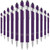 12 Pieces Ballpoint Pen with Stylus Tip, 1.0 mm Black Ink Metal Pen Stylus Pen for Touch Screens, 2 in 1 Stylus Ballpoint Pen (Purple and Silver)