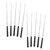 BESTOYARD 10Pcs telescopic barbecue fork grill tools bbq fork camping barbecue supplies stainless steel barbecue forks meat skewers sticks roasting sticks for campfire portable barbecue tool