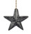 Clementine Designs Black Barn Star Decorative Ceiling Fan Light Dimensional Pull