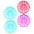 DOITOOL Hard Boiled Egg Holder Deviled Egg Tray Platter, 4Pcs Plastic Deviled Egg Dish/Egg Holder, Round Deviled Egg Plate for Holding 12 Deviled Eggs and Sauce (Random Color) Deviled Egg