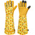 DLY Gardening Gloves for Women - Long Thorn Proof Rose Pruning Garden Gloves, Cowhide Leather Gauntlet Gardening Gifts