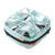 Doodle Polar Bear Animals Wolf Penguin Fish Words Makeup Bag Zipper Pouch Travel Cosmetic Organizer for Women and Girls