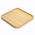 YANGQIHOME Bamboo Plates, Square Wood Serving Platter, Wooden Serving Tray, Charcuterie Serving Board, Cheese Board (9.8 inch)