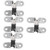 4pcs Invisible Closing Hinge Stainless Steel Hinges Cabinet Hinges Cabinet Door Hinge Black Door Hinges Adjustable Door Hinge gate Hinges Auto self-Closing Adjustable Hinge Spring